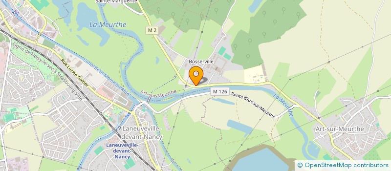 localisation de l'entreprise MADAME AURORE TOUSSAINT  ART-SUR-MEURTHE