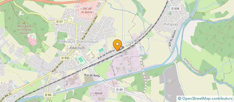 localisation de l'entreprise MADAME AURORE TRIPE  RIBECOURT-DRESLINCOURT