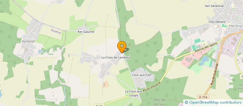 localisation de l'entreprise MADAME AURORE UDO à HERBIGNAC