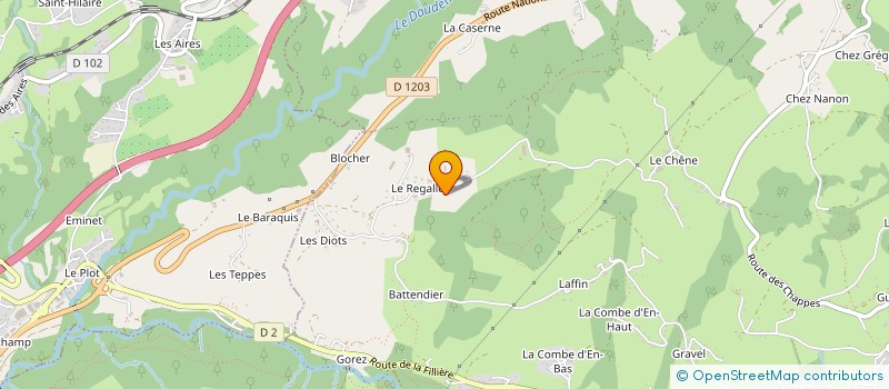 localisation de l'entreprise MADAME AURORE VAGNAT à FILLIERE
