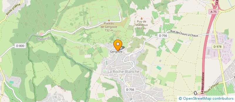 localisation de l'entreprise MADAME AURORE VALADIER  LA ROCHE-BLANCHE