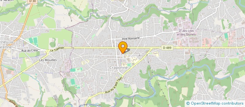 localisation de l'entreprise MADAME AURORE VAN DENHOVE  CRAPONNE