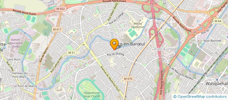 localisation de l'entreprise MADAME AURORE VANHECKE à MARCQ EN BAROEUL