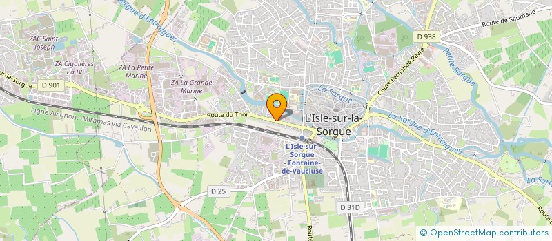 localisation de l'entreprise MADAME AURORE VARAIN à L'ISLE-SUR-LA-SORGUE