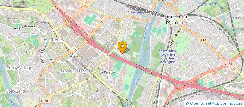 localisation de l'entreprise MADAME AURORE VASSEUR  PONTOISE