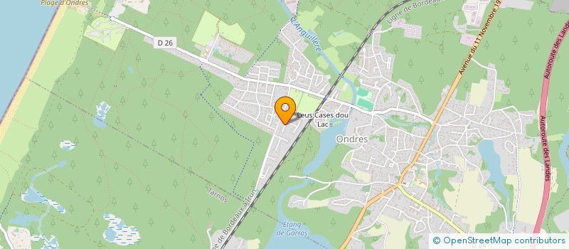 localisation de l'entreprise MADAME AURORE VAYER  ONDRES