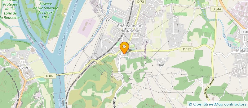 localisation de l'entreprise MADAME AURORE VERNET  CHATEAUNEUF-DU-RHONE