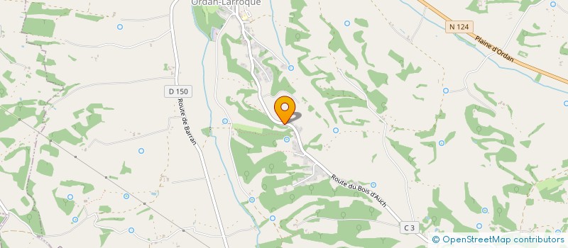 localisation de l'entreprise MADAME AURORE VIGOUROUX  ORDAN-LARROQUE