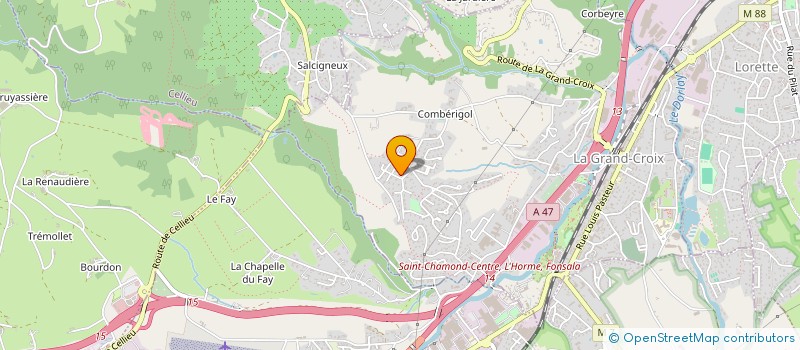 localisation de l'entreprise MADAME AUXANNE PRIVAS  LA GRAND-CROIX