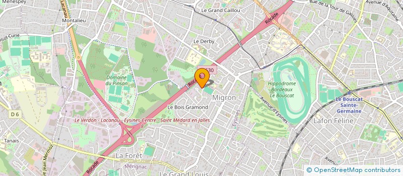 localisation de l'entreprise MADAME AVA-ALEXANDRA DELAUX  EYSINES