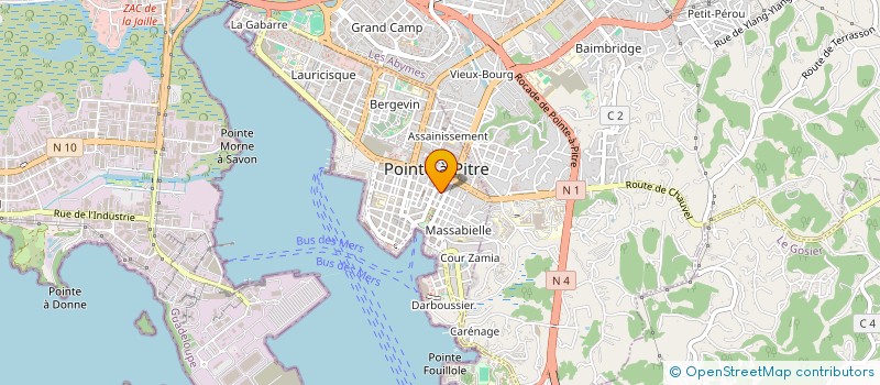 localisation de l'entreprise MADAME AVELINE EDWIGE à POINTE-A-PITRE