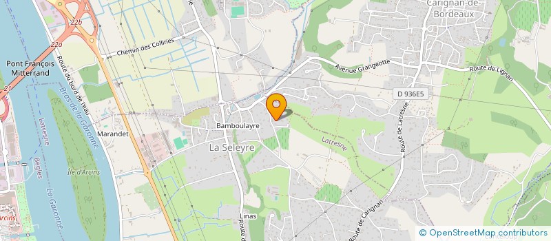 localisation de l'entreprise MADAME AVELINE GAUJARD  LATRESNE