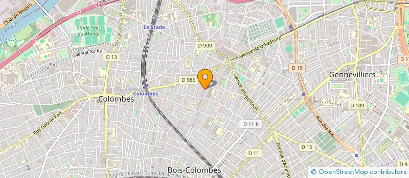 localisation de l'entreprise MADAME AVRIL BLOYET  BOIS-COLOMBES