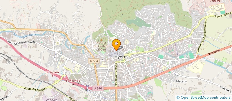 localisation de l'entreprise MADAME AVRIL DIMIER NATELLI à HYERES