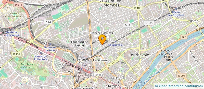 localisation de l'entreprise MADAME AVRIL TANGUY à COURBEVOIE