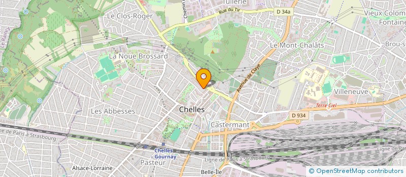 localisation de l'entreprise MADAME AWA BERTHE  CHELLES