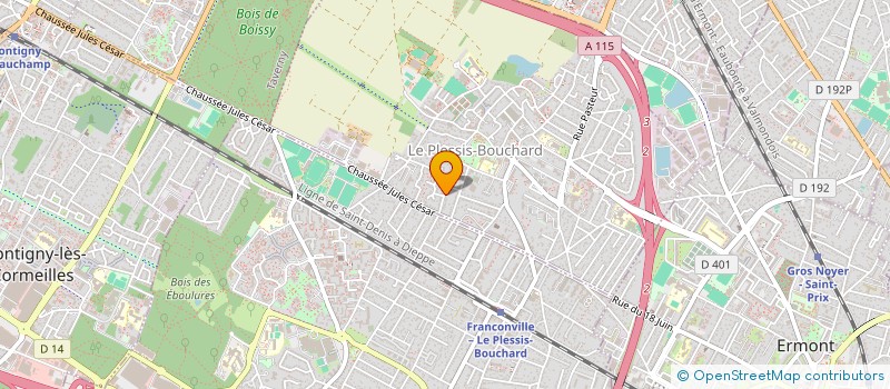 localisation de l'entreprise MADAME AWA DIABY  LE PLESSIS-BOUCHARD