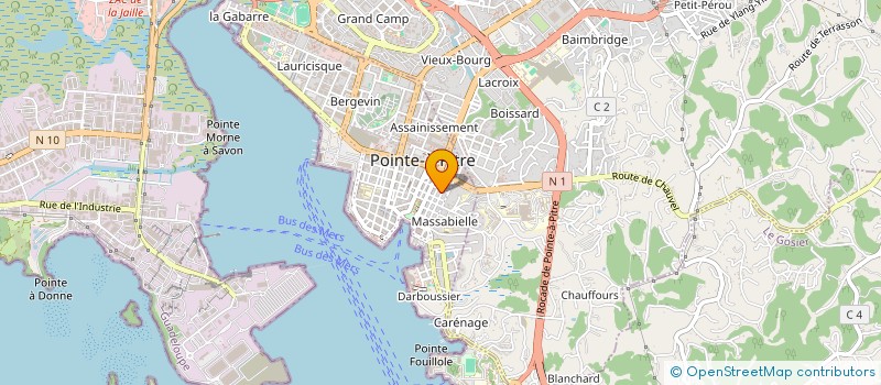 localisation de l'entreprise MADAME AWA DIAGNE  POINTE-A-PITRE