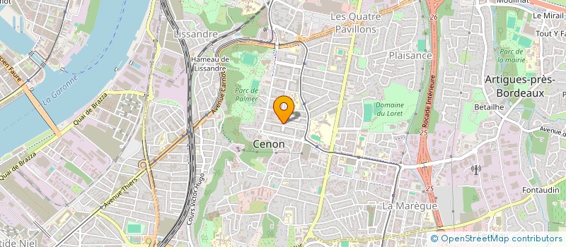 localisation de l'entreprise MADAME AWA DIARRASSOUBA  CENON