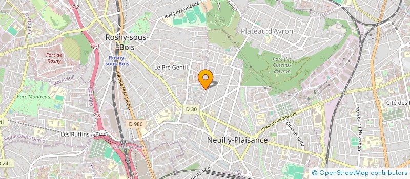 localisation de l'entreprise MADAME AWA DIENG  ROSNY-SOUS-BOIS