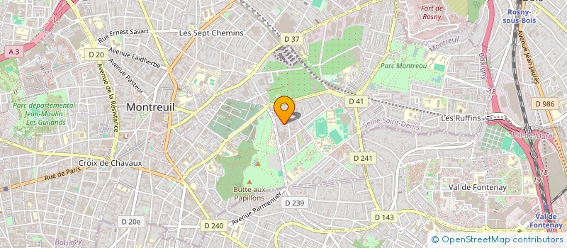 localisation de l'entreprise MADAME AWA DIOP  MONTREUIL