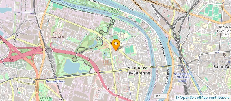 localisation de l'entreprise MADAME AWA DOUMBIA  VILLENEUVE-LA-GARENNE