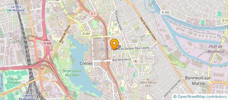 localisation de l'entreprise MADAME AWA GUEYE  CRETEIL