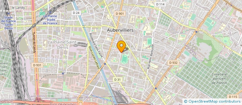 localisation de l'entreprise MADAME AWA KEITA  AUBERVILLIERS