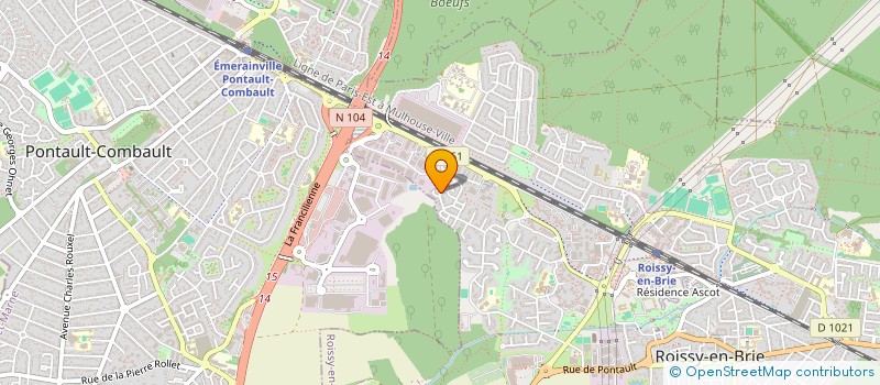 localisation de l'entreprise MADAME AWA KONTE  ROISSY EN BRIE