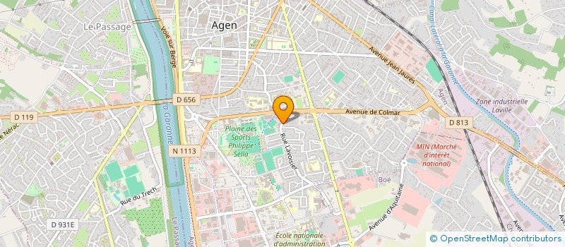 localisation de l'entreprise MADAME AWA NDOYE  PONT-DU-CASSE