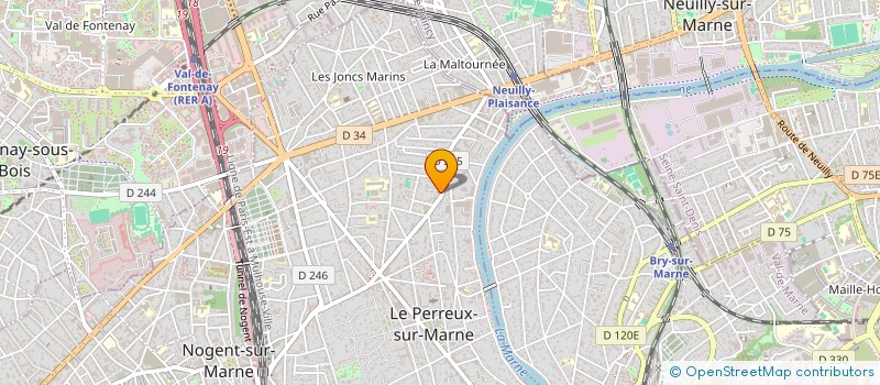 localisation de l'entreprise MADAME AWA SALL  LE PERREUX-SUR-MARNE