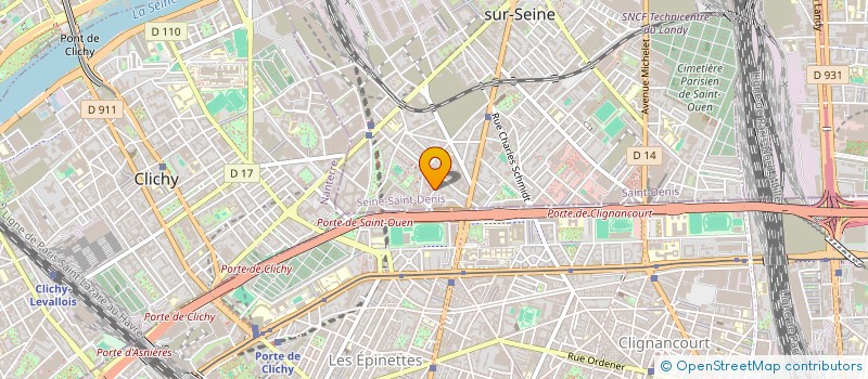 localisation de l'entreprise MADAME AWA SIDIBE à SAINT-OUEN-SUR-SEINE