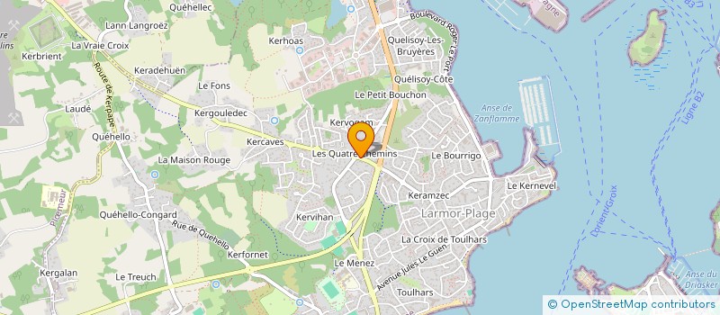 localisation de l'entreprise MADAME AWA SOW  LARMOR-PLAGE