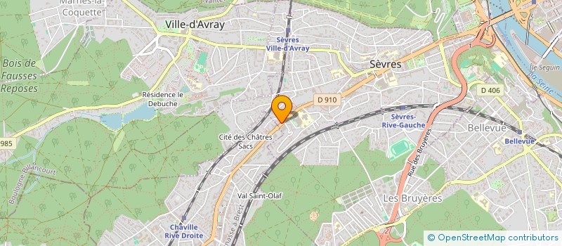 localisation de l'entreprise MADAME AWA TRAORE-BOUENI  SEVRES