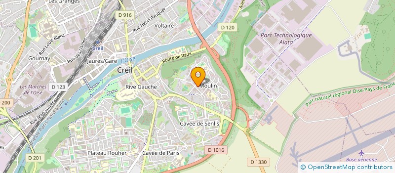 localisation de l'entreprise MADAME AWATEF JELIDI  CREIL