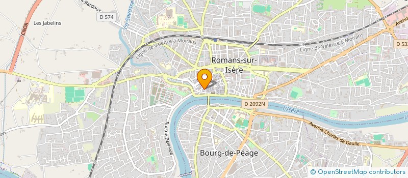 localisation de l'entreprise MADAME AWENA COZANNET à ROMANS-SUR-ISERE