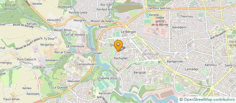 localisation de l'entreprise MADAME AWENA LE BEUVANT à BREST