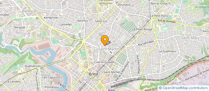 localisation de l'entreprise MADAME AXELE LE BRETON à BREST