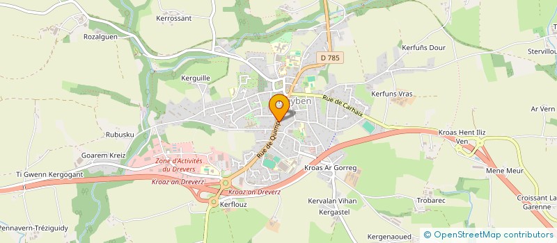 localisation de l'entreprise MADAME AXELL QUEGUINER  PLEYBEN