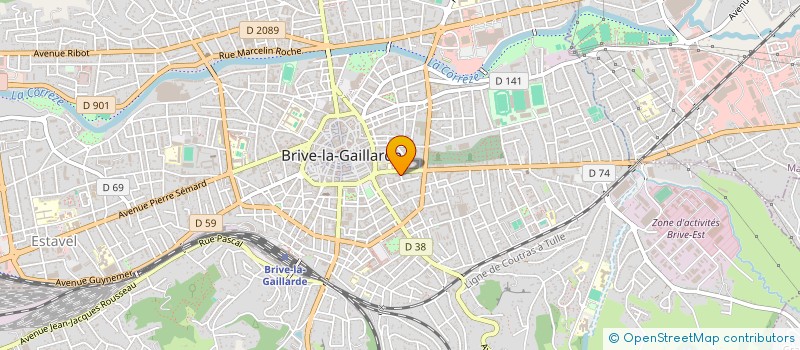 localisation de l'entreprise MADAME AXELLE AGOSTINHO POLIDO  BRIVE-LA-GAILLARDE