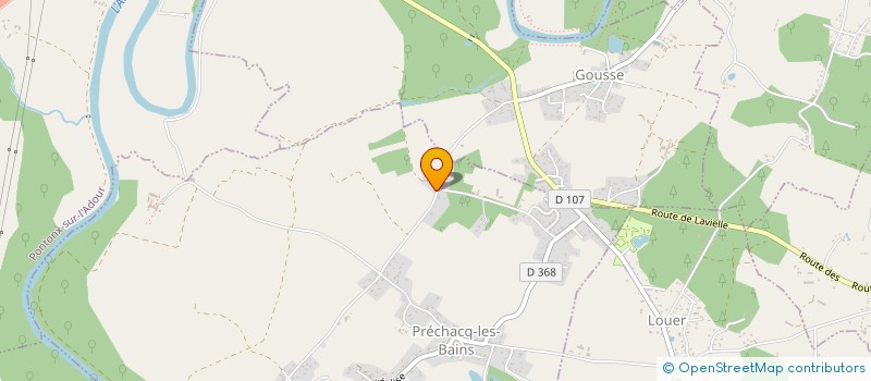 localisation de l'entreprise MADAME AXELLE ALIX  PRECHACQ-LES-BAINS