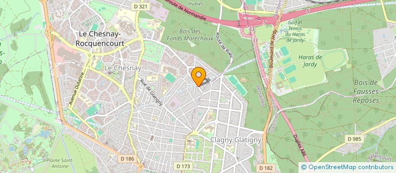 localisation de l'entreprise MADAME AXELLE ARCHER  LE CHESNAY-ROCQUENCOURT