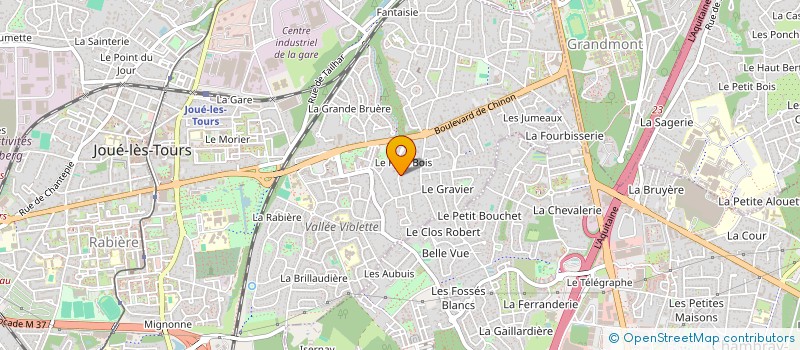 localisation de l'entreprise MADAME AXELLE AUBIN  JOUE-LES-TOURS