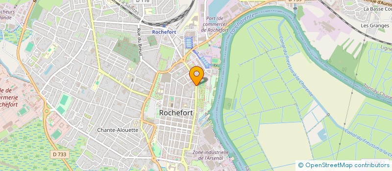 localisation de l'entreprise MADAME AXELLE AURORE MAXIME GRANGEON  ROCHEFORT