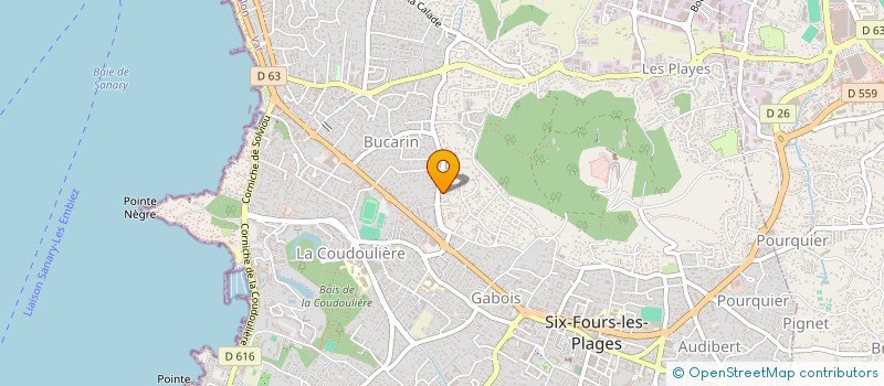 localisation de l'entreprise MADAME AXELLE AUVRAY à SIX-FOURS-LES-PLAGES