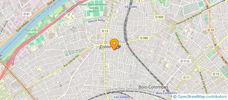 localisation de l'entreprise MADAME AXELLE BARRAU  COLOMBES