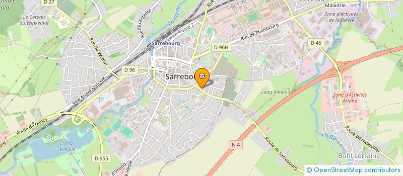 localisation de l'entreprise MADAME AXELLE BEAUGENDRE à SARREBOURG