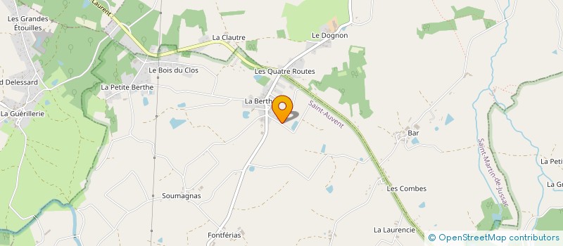 localisation de l'entreprise MADAME AXELLE BERTHELOT  SAINT-AUVENT