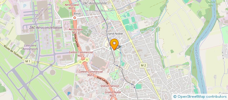 localisation de l'entreprise MADAME AXELLE BERTHOUMIEU  BLAGNAC