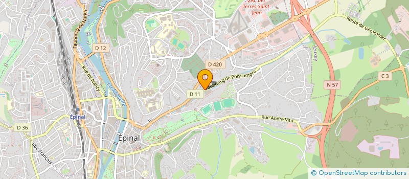 localisation de l'entreprise MADAME AXELLE BONNARD à EPINAL